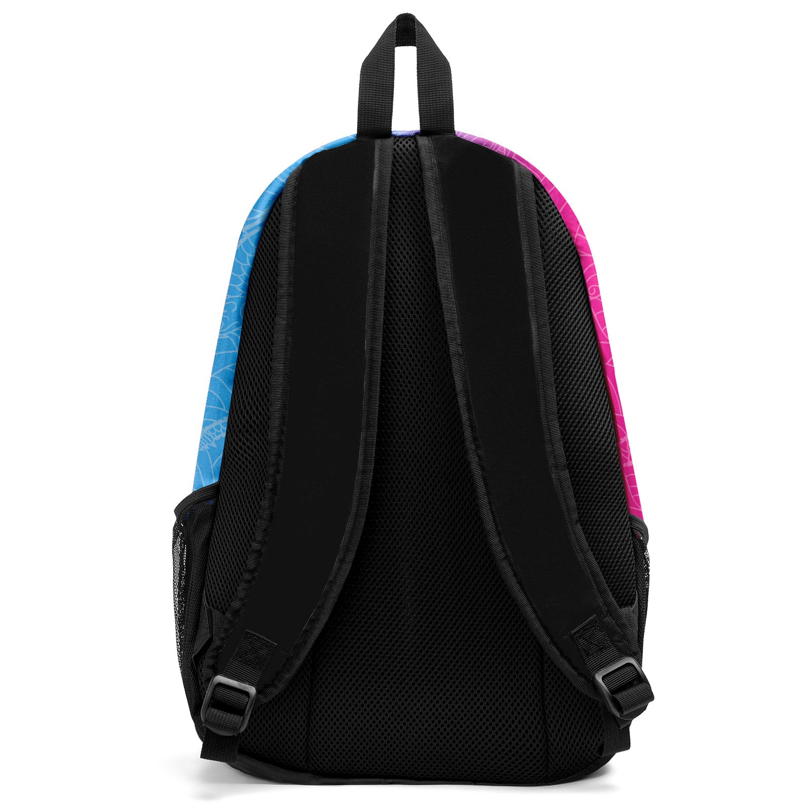 Customize Light Blue Pink Sports Backpacks Featuring Personalized Names, Numbers and Logos