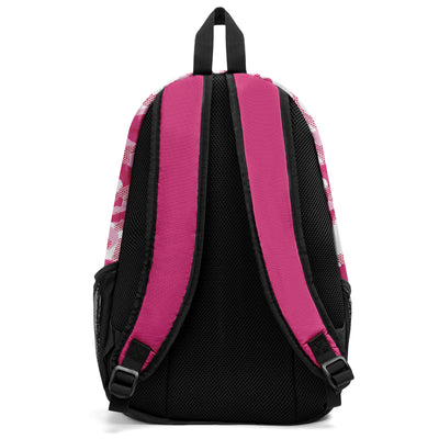 Customize Pink Black Sports Backpacks Featuring Personalized Names, Numbers and Logos
