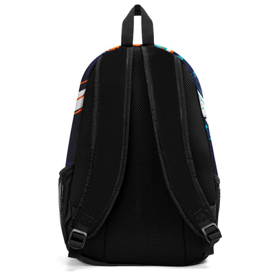 Customize Blue White Backpacks Featuring Personalized Names, Numbers and Logos