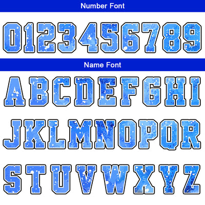 Custom White-Blue-Starry Sky Basketball Jersey for man women uniform Suit Kids Adults Personalized Jersey