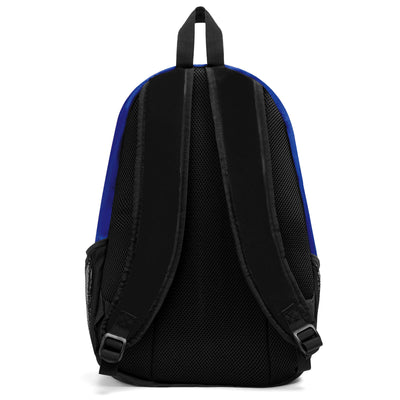 Customize Blue Yellow Sports Backpacks Featuring Personalized Names, Numbers and Logos