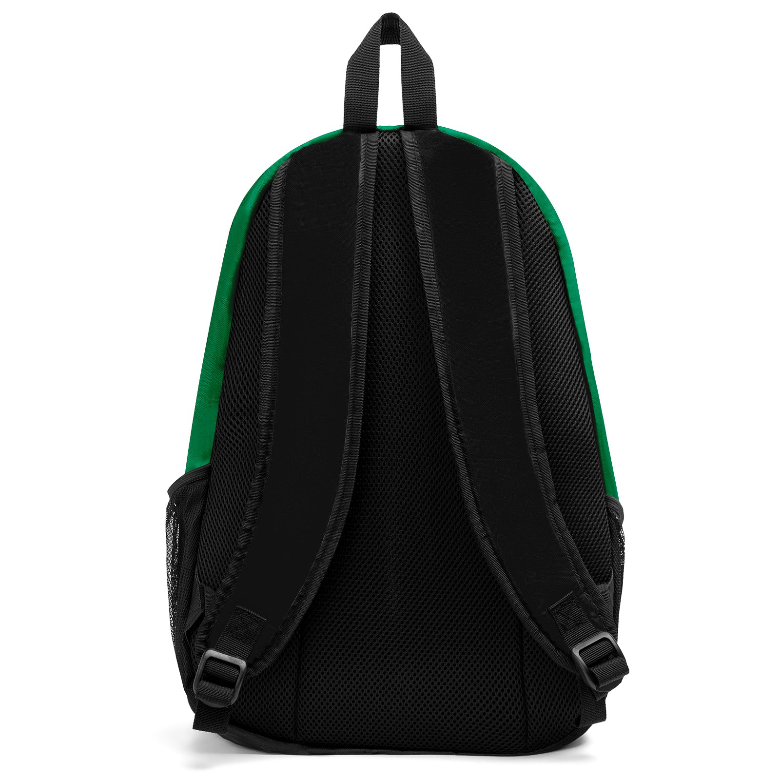 Customize Green White Sports Backpacks Featuring Personalized Names, Numbers and Logos