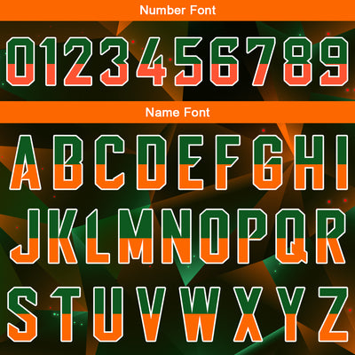 Custom Black-Greenn-Orange Basketball Jersey for man women uniform Suit Kids Adults Personalized Jersey