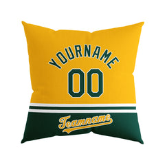 Custom Baseball Throw Pillow for Men Women Boy Gift Printed Your Personalized Name Number Oakland