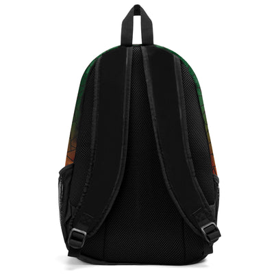 Customize Green Orange Backpacks Featuring Personalized Names, Numbers and Logos