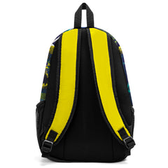 Customize Blue Yellow Sports Backpacks Featuring Personalized Names, Numbers and Logos