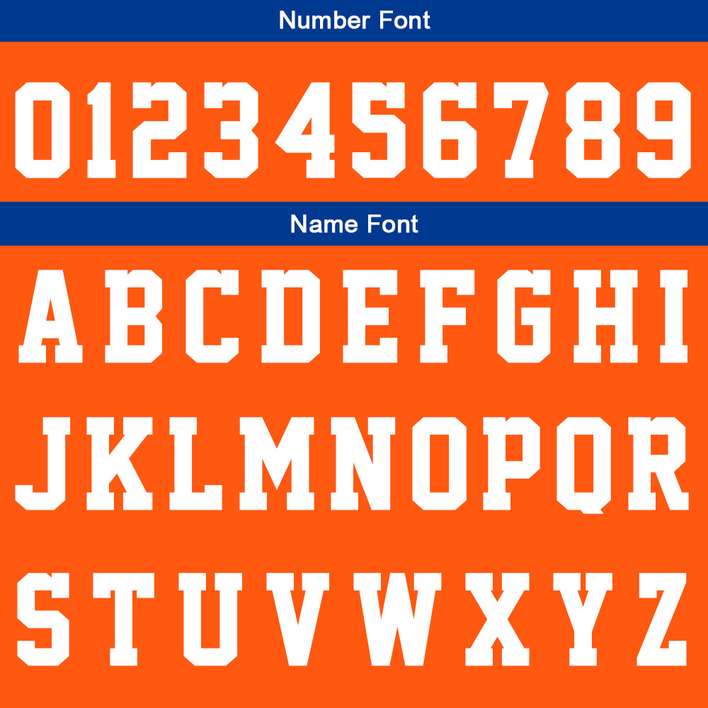 Custom Orange-Royal Basketball Jersey for man women uniform Suit Kids Adults Personalized Jersey