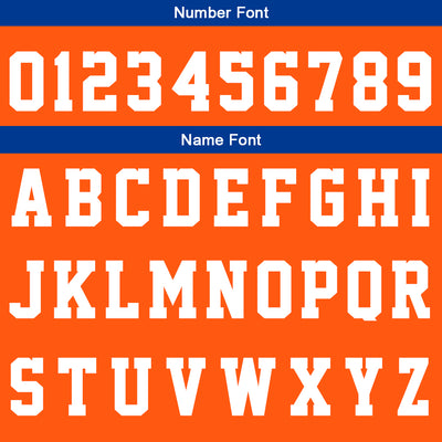 Custom Orange-Royal Basketball Jersey for man women uniform Suit Kids Adults Personalized Jersey