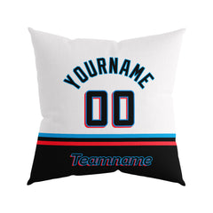 Custom Baseball Throw Pillow for Men Women Boy Gift Printed Your Personalized Name Number Miami