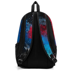 Customize Blue Red Sports Backpacks Featuring Personalized Names, Numbers and Logos