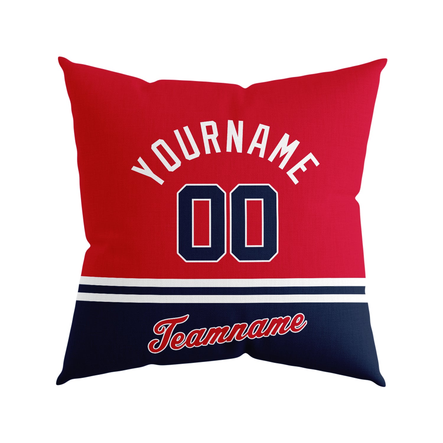 Custom Baseball Throw Pillow for Men Women Boy Gift Printed Your Personalized Name Number Atlanta