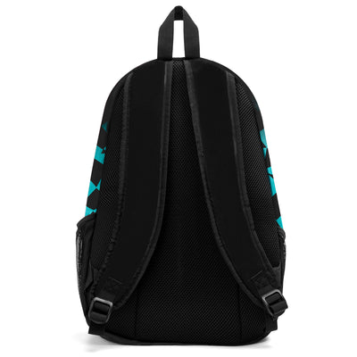 Customize Teal White Backpacks Featuring Personalized Names, Numbers and Logos