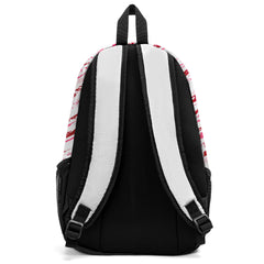 Customize Red White Black Backpacks Featuring Personalized Names, Numbers and Logos