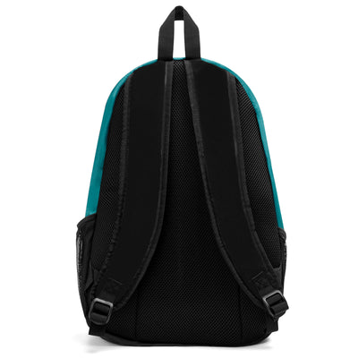 Customize Teal Orange Sports Backpacks Featuring Personalized Names, Numbers and Logos