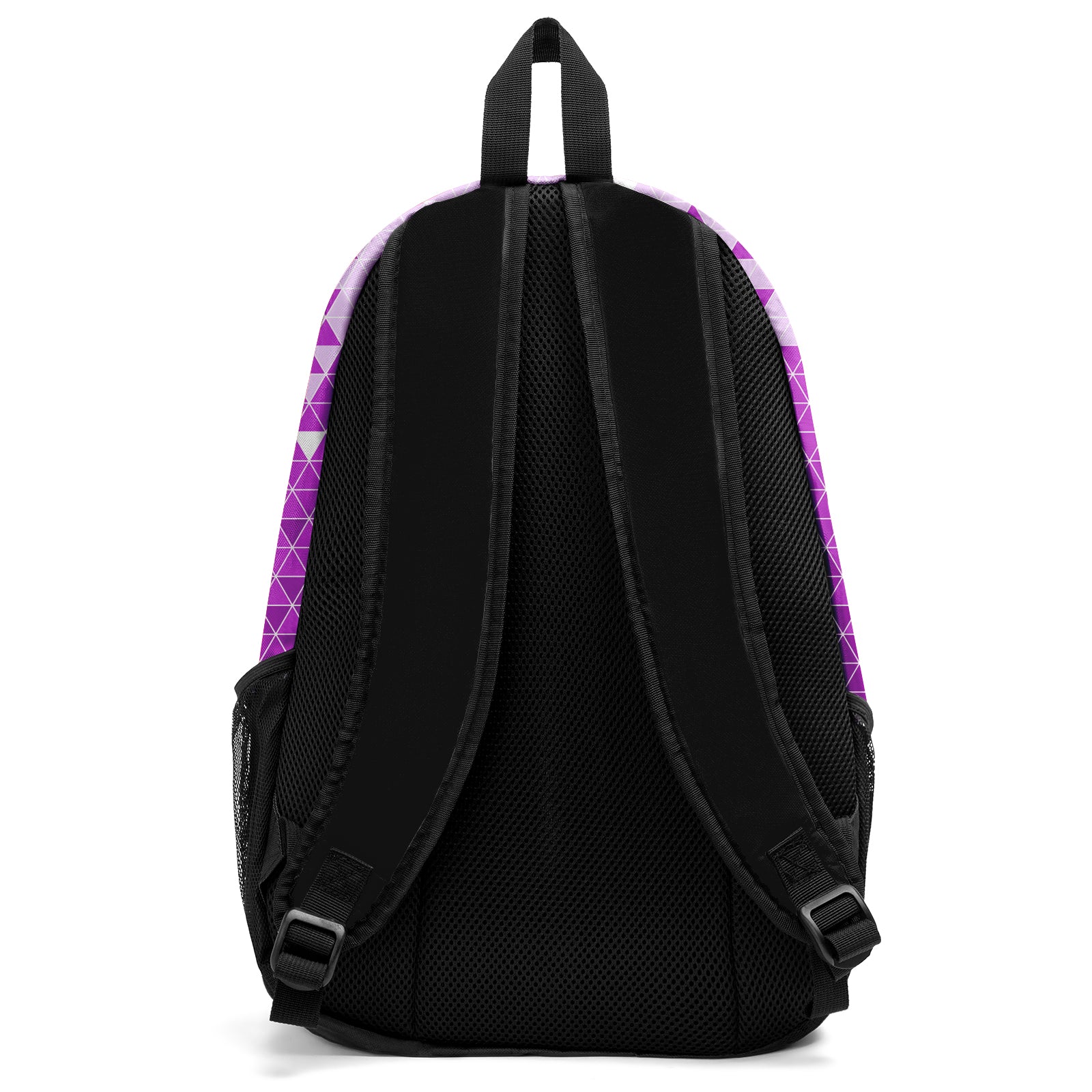 Customize Purple Black Sports Backpacks Featuring Personalized Names, Numbers and Logos