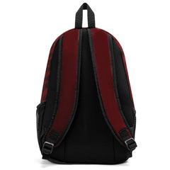 Customize Red Gold Sports Backpacks Featuring Personalized Names, Numbers and Logos