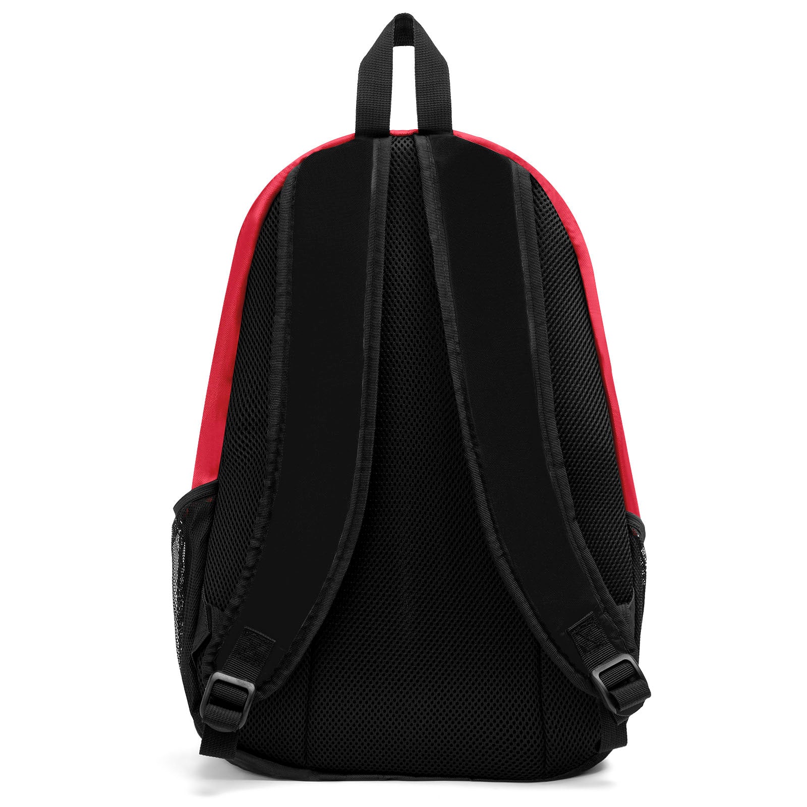 Customize Red White Sports Backpacks Featuring Personalized Names, Numbers and Logos