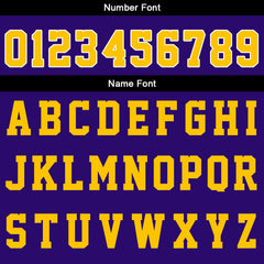 Custom Purple-Yellow Basketball Jersey for man women uniform Suit Kids Adults Personalized Jersey