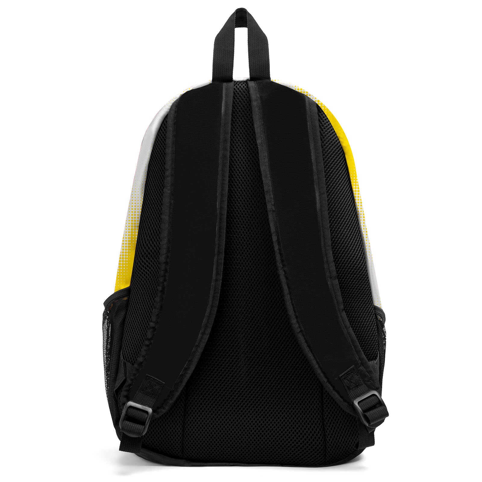 Customize Yellow White Backpacks Featuring Personalized Names, Numbers and Logos