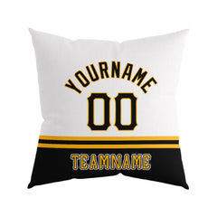 Custom Baseball Throw Pillow for Men Women Boy Gift Printed Your Personalized Name Number Pittsburgh