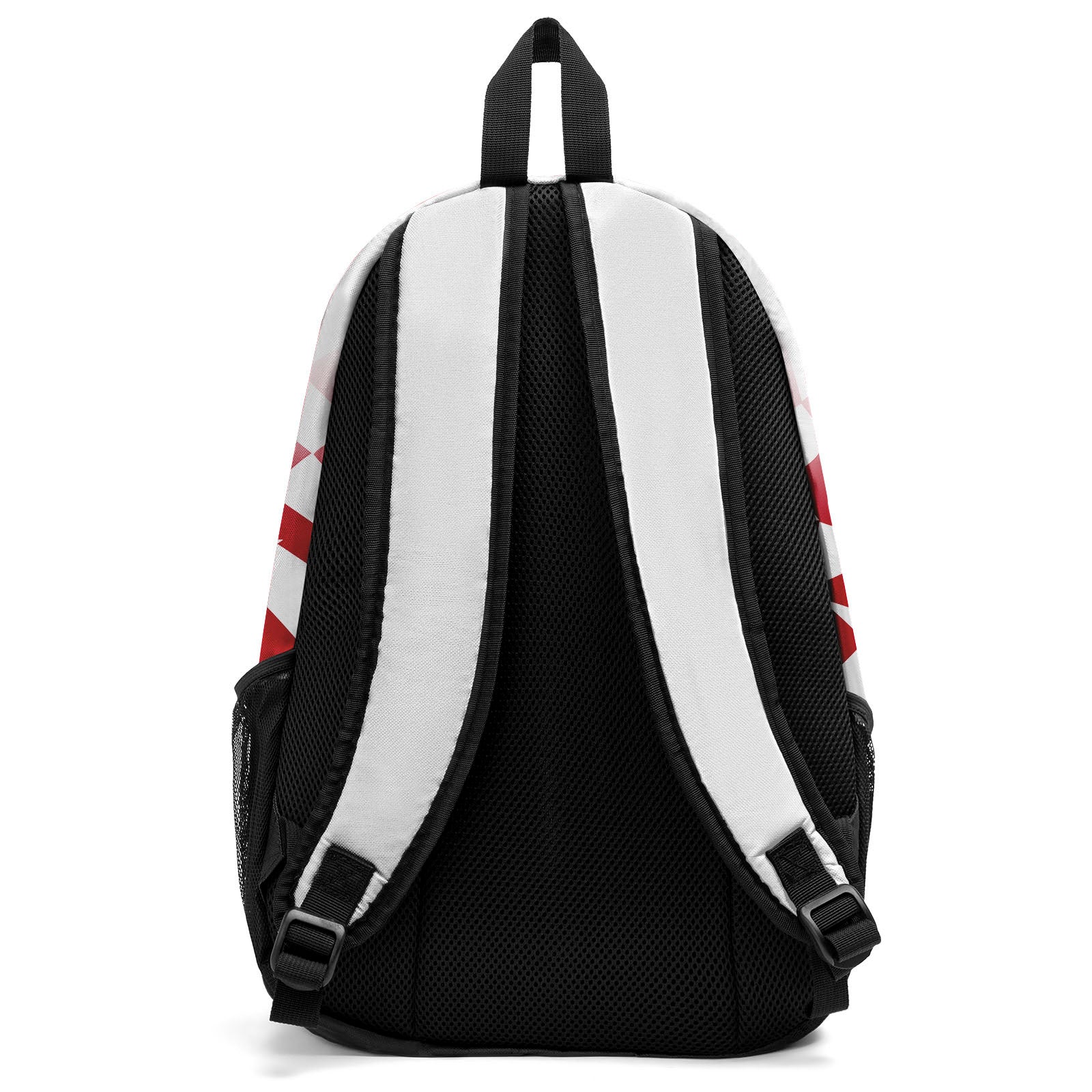 Customize Red Black White Backpacks Featuring Personalized Names, Numbers and Logos