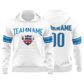 Custom Sweatshirt Hoodie For Men Women Girl Boy Print Your Logo Name Number White&Blue&Gray