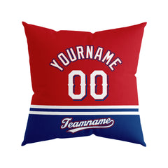 Custom Baseball Throw Pillow for Men Women Boy Gift Printed Your Personalized Name Number Texas