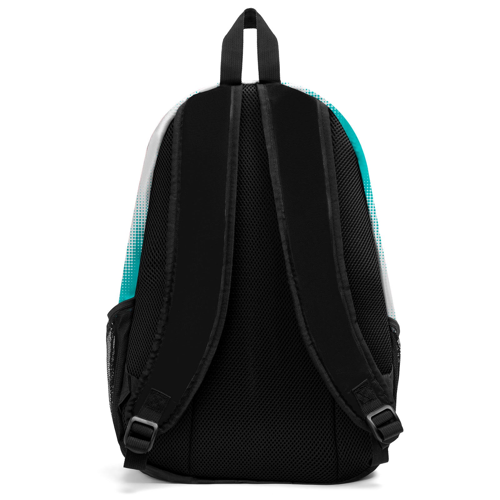 Customize Teal White Backpacks Featuring Personalized Names, Numbers and Logos