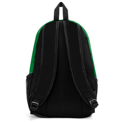 Customize Green Yellow Sports Backpacks Featuring Personalized Names, Numbers and Logos