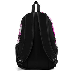 Customize Pink White Backpacks Featuring Personalized Names, Numbers and Logos