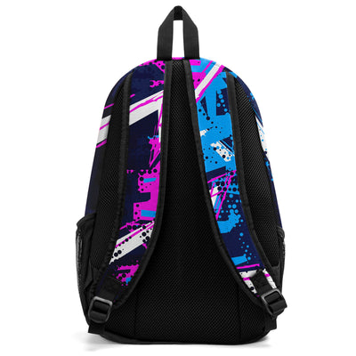 Customize Blue White Backpacks Featuring Personalized Names, Numbers and Logos