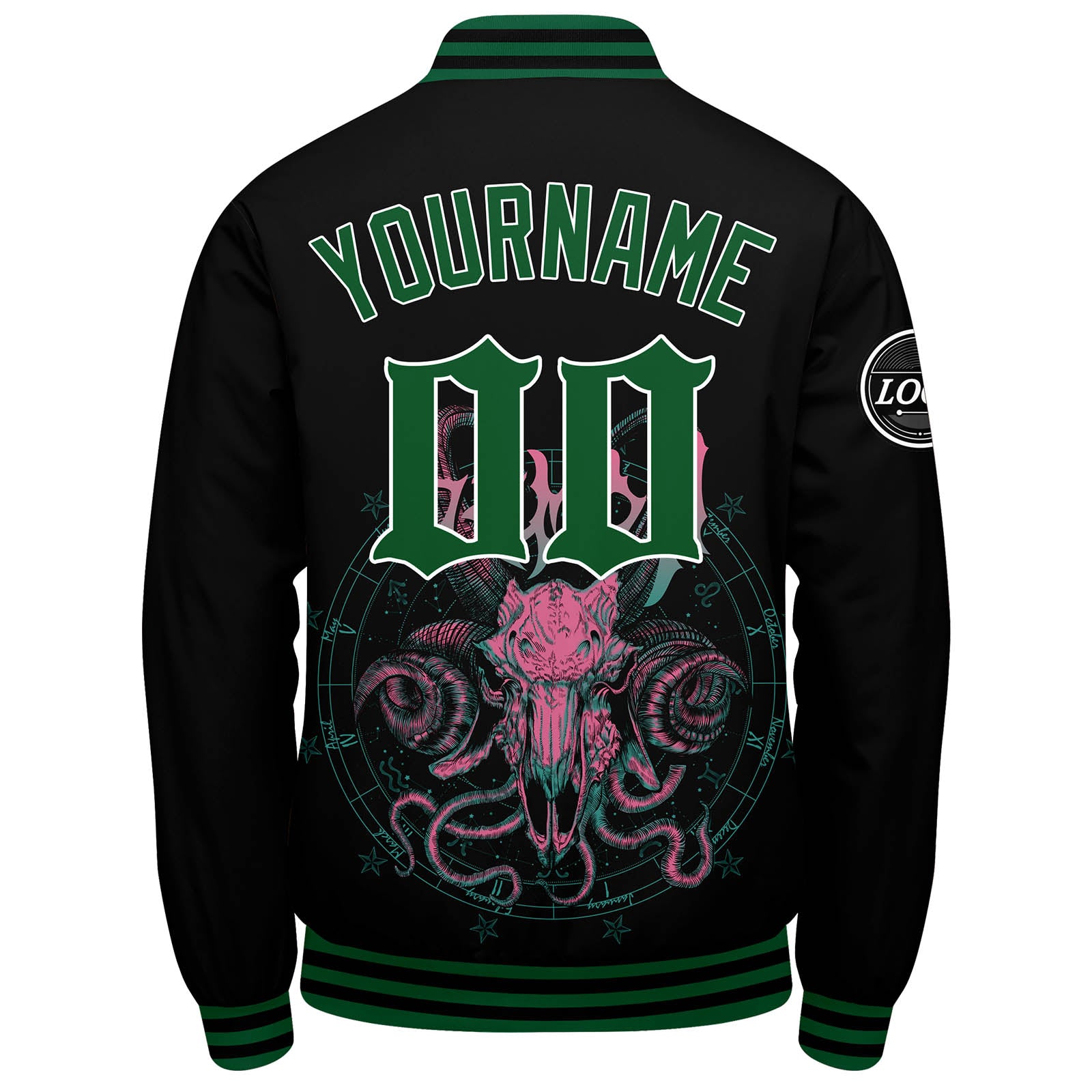 Custom Varsity Jacket Letterman Jacket For Men, Women And Youth Green