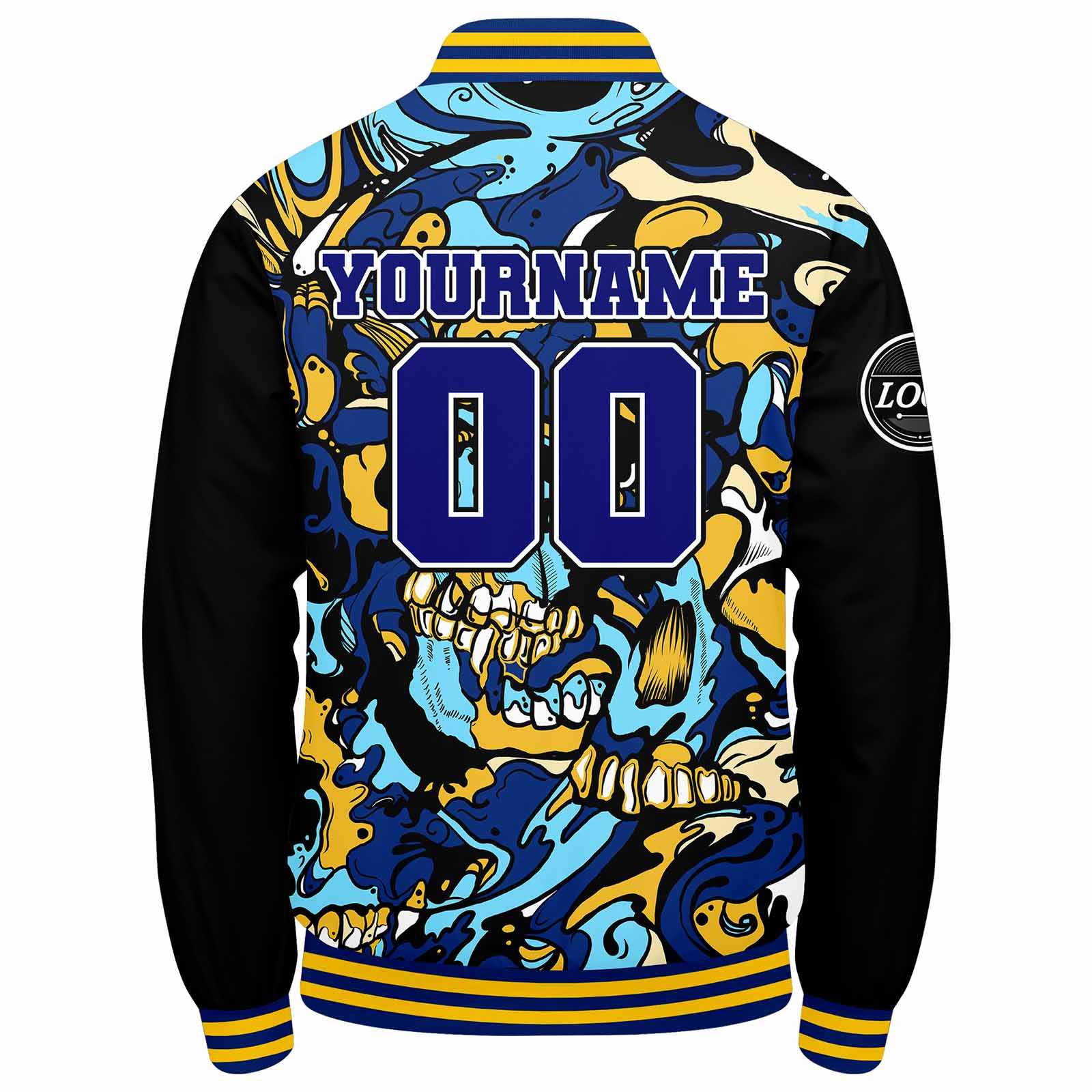Custom Varsity Jacket Letterman Jacket For Men, Women And Youth Royal Yellow