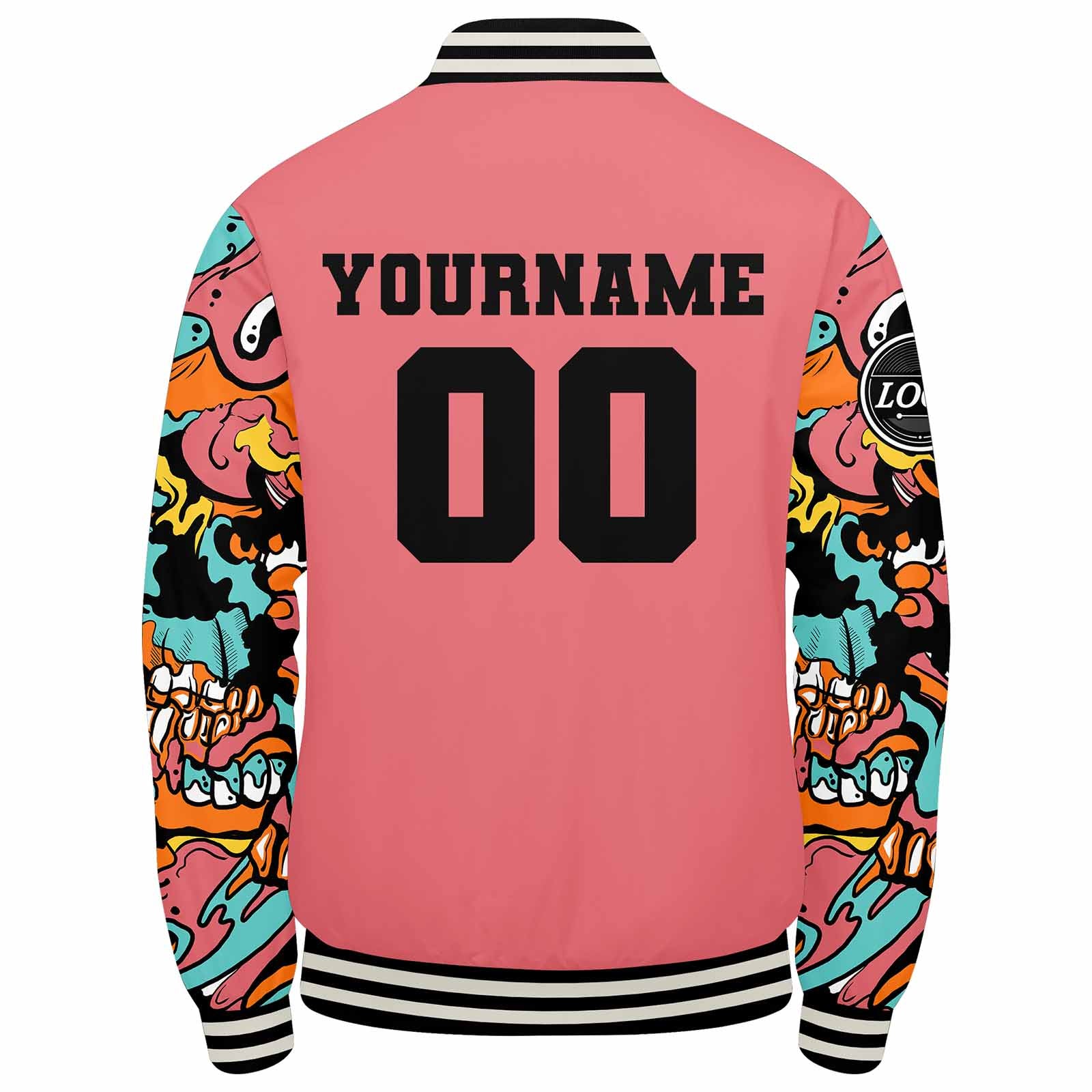 Custom Varsity Jacket Letterman Jacket For Men, Women And Youth Pink