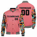 Custom Varsity Jacket Letterman Jacket For Men, Women And Youth Pink