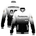 Custom Varsity Jacket Letterman Jacket For Men, Women And Youth White&Black