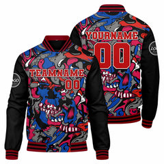 Custom Varsity Jacket Letterman Jacket For Men, Women And Youth Red Royal