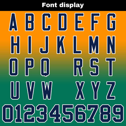 Custom Gradient Hoodie For Man Woman Girl Boy Print Your Logo Name Number Orange Green