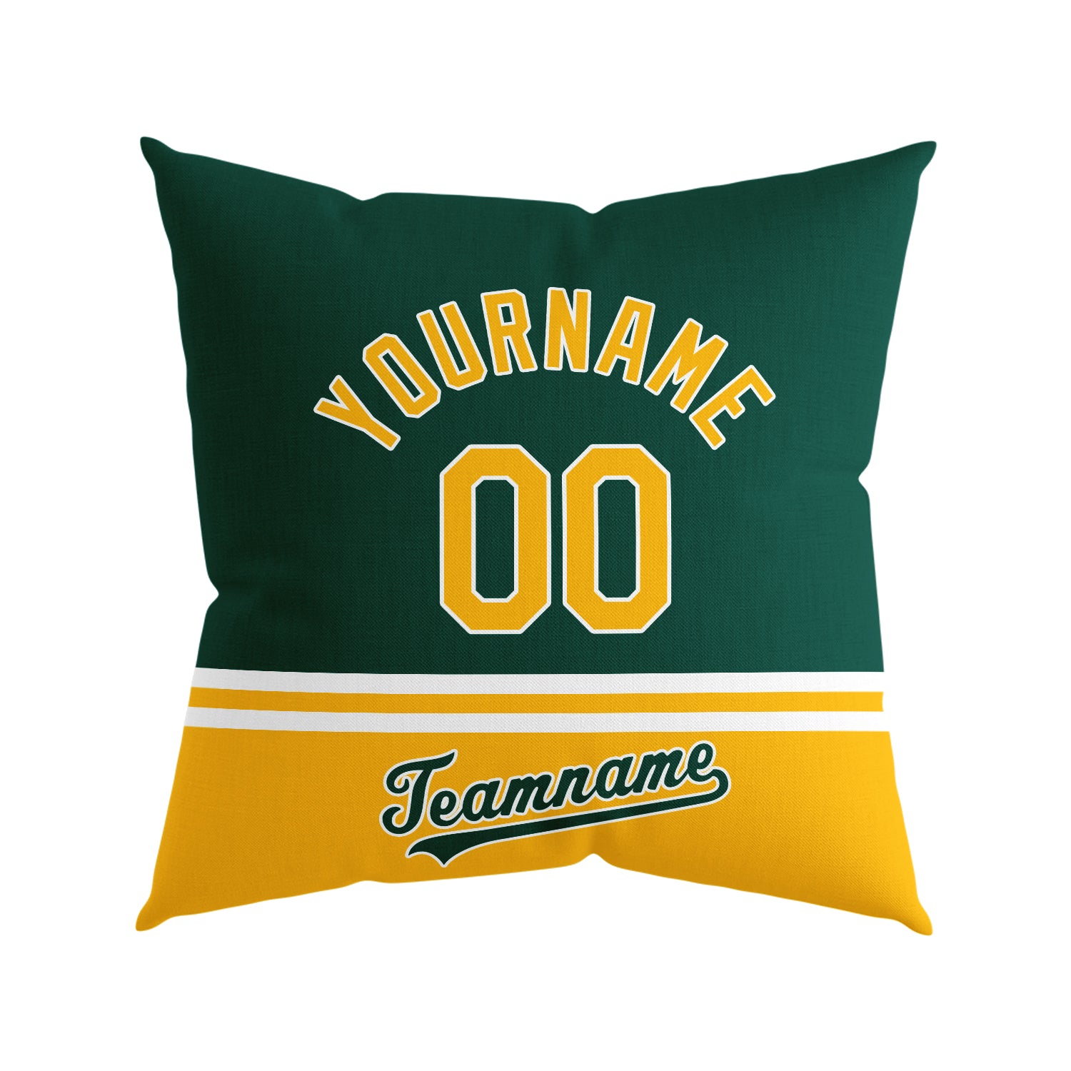 Custom Baseball Throw Pillow for Men Women Boy Gift Printed Your Personalized Name Number Oakland