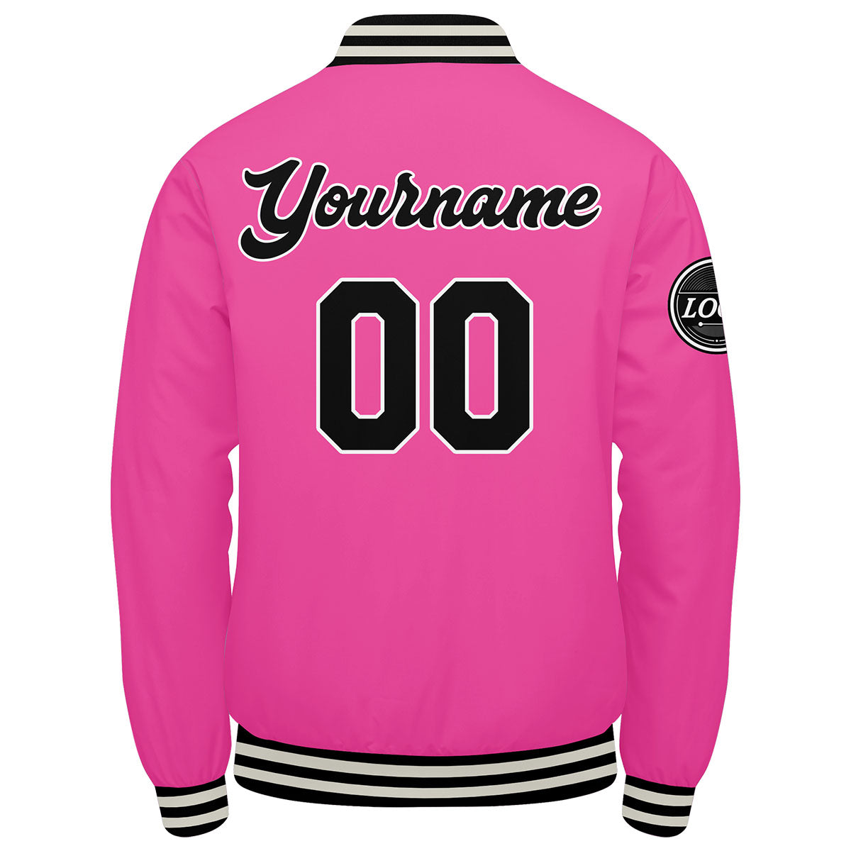 Custom Varsity Jacket Letterman Jacket For Men, Women And Youth Pink