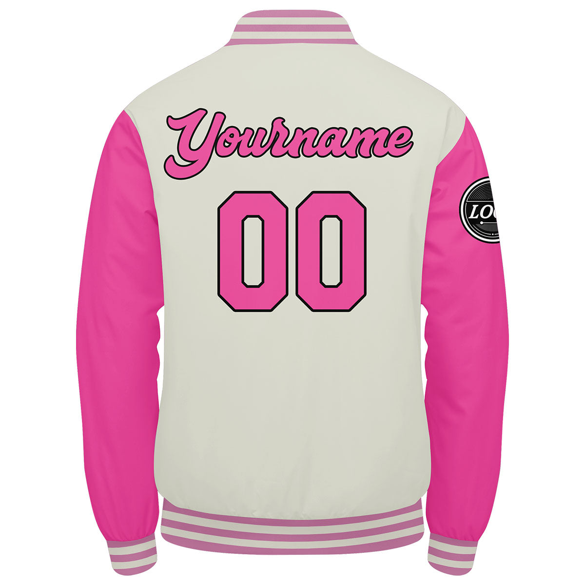 Custom Varsity Jacket Letterman Jacket For Men, Women And Youth Pink