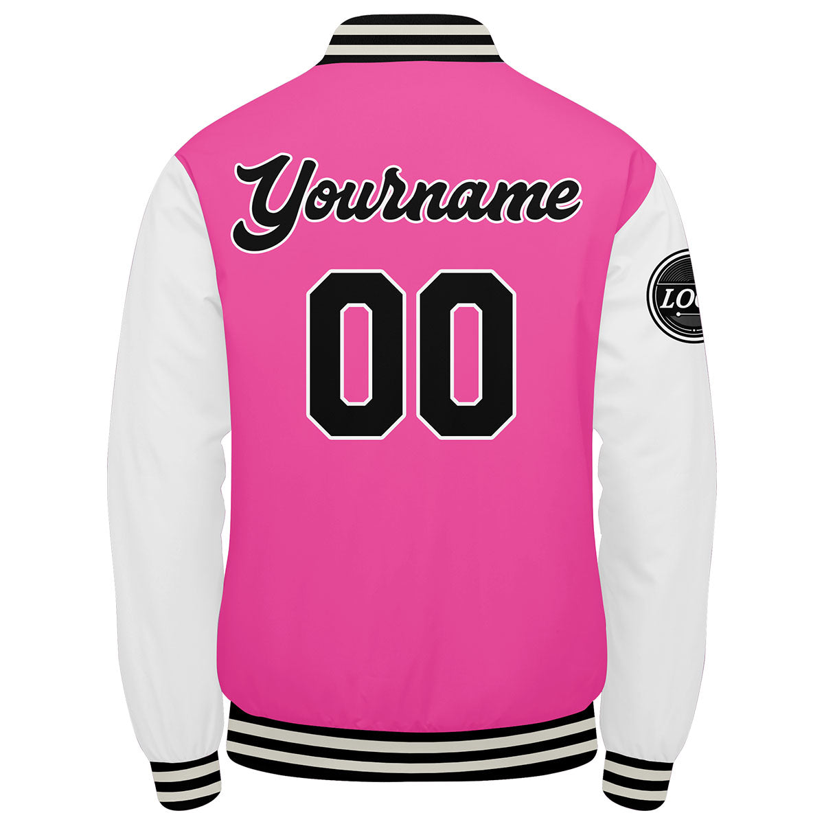 Custom Varsity Jacket Letterman Jacket For Men, Women And Youth Pink