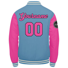 Custom Varsity Jacket Letterman Jacket For Men, Women And Youth Pink