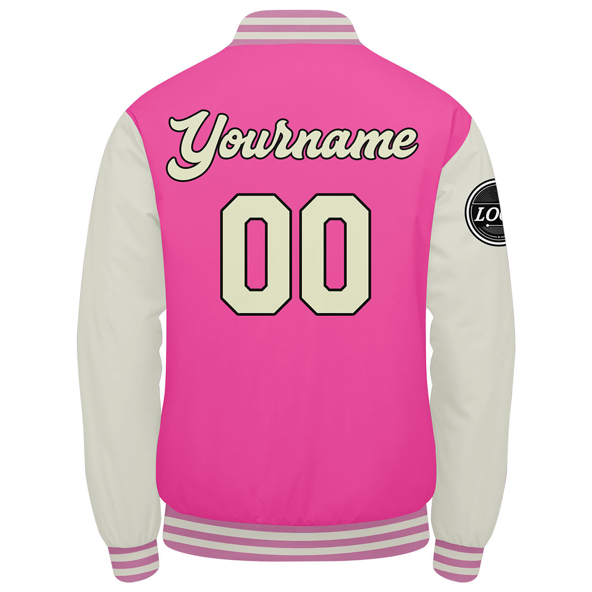 Custom Varsity Jacket Letterman Jacket For Men, Women And Youth Pink