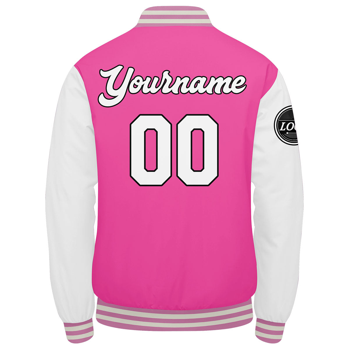 Custom Varsity Jacket Letterman Jacket For Men, Women And Youth Pink