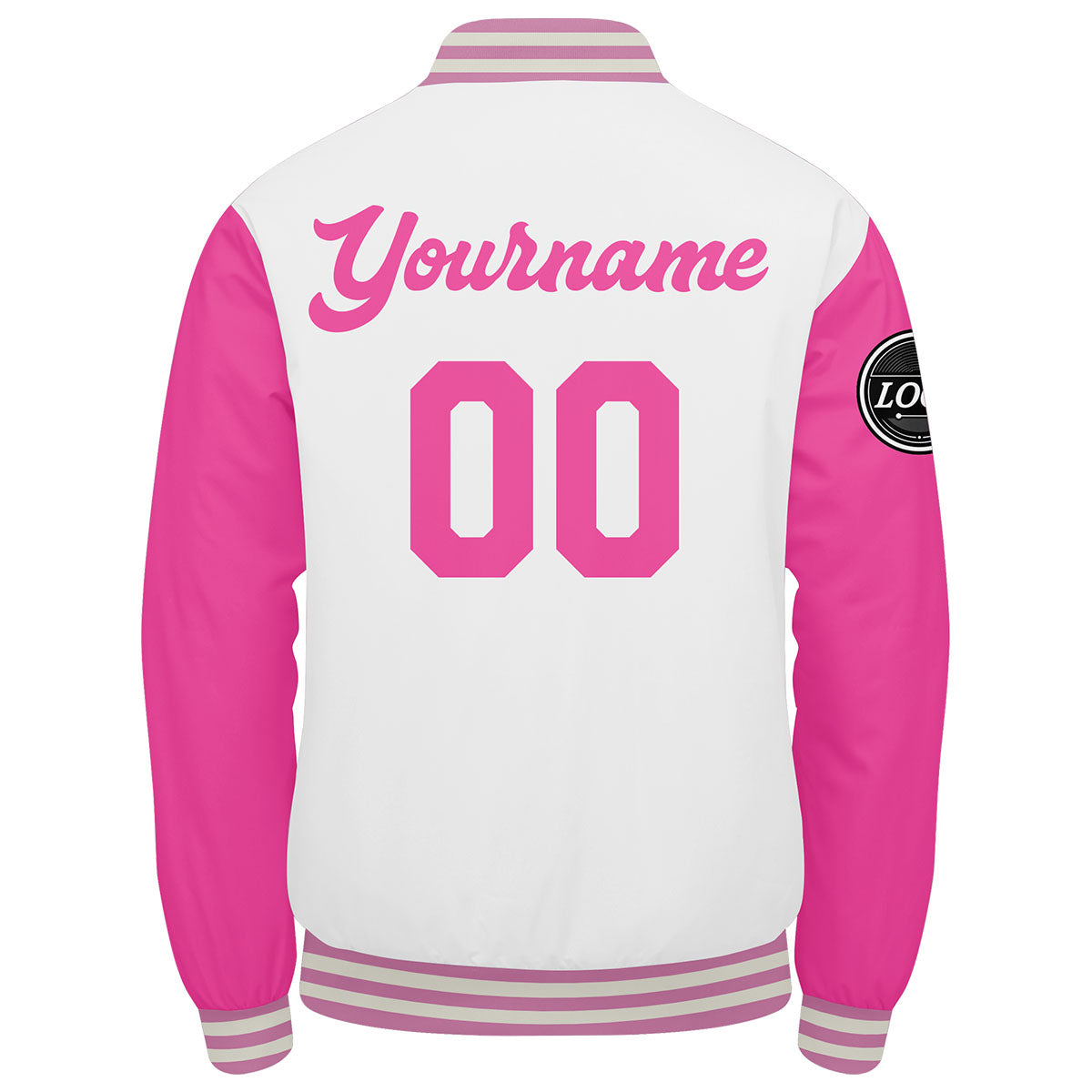 Custom Varsity Jacket Letterman Jacket For Men, Women And Youth Pink