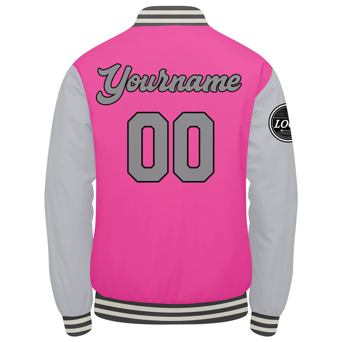 Custom Varsity Jacket Letterman Jacket For Men, Women And Youth Pink