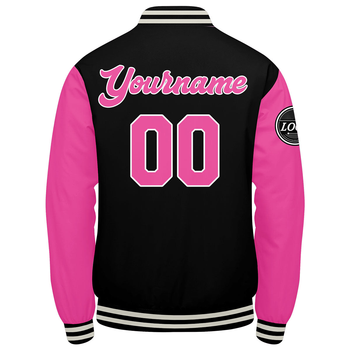 Custom Varsity Jacket Letterman Jacket For Men, Women And Youth Pink