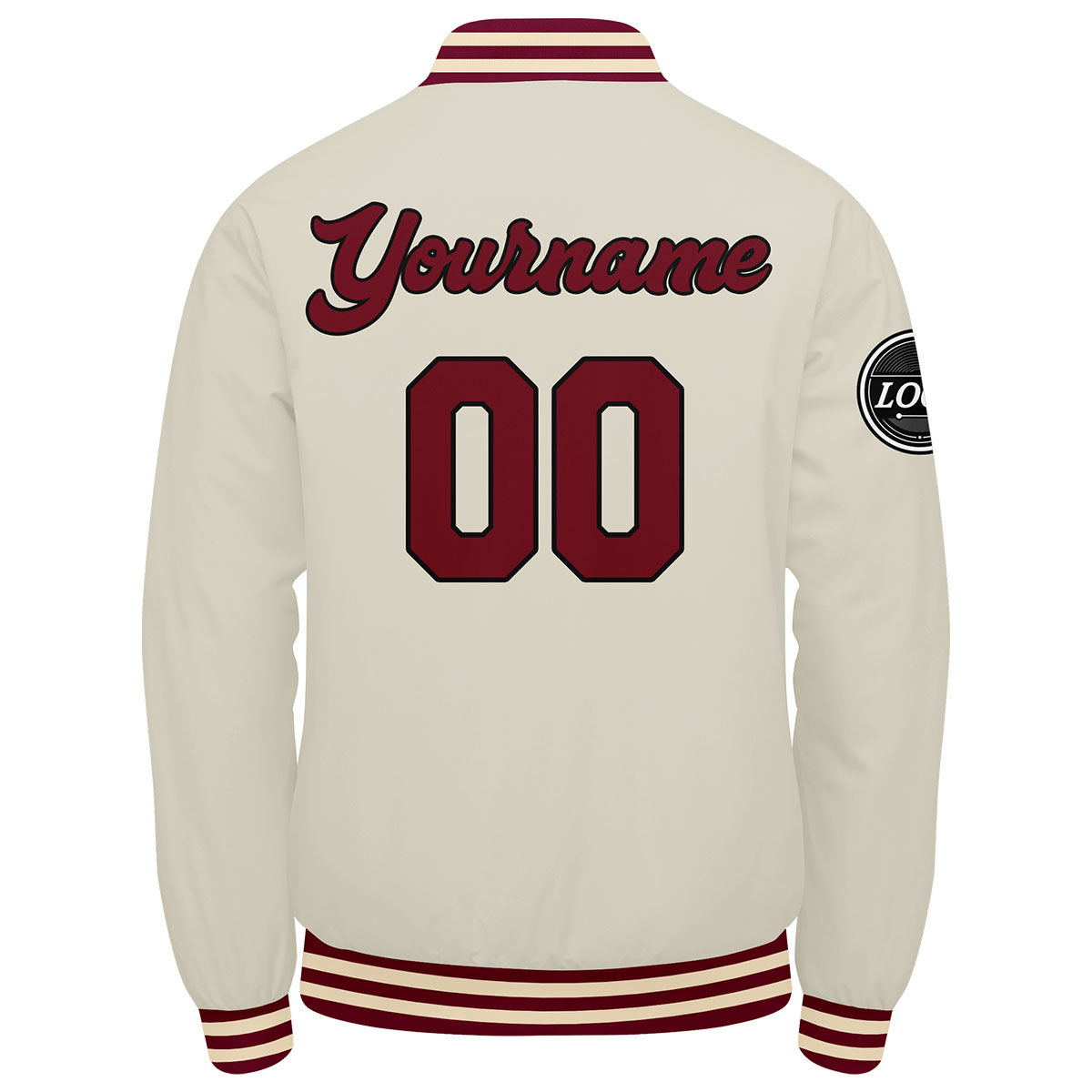 Custom Varsity Jacket Letterman Jacket For Men, Women And Youth Crimson Crimson Cream