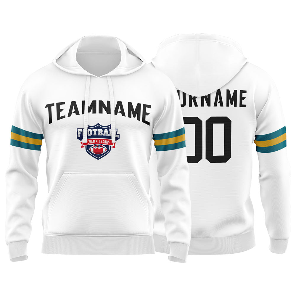 Custom Sweatshirt Hoodie For Men Women Girl Boy Print Your Logo Name Number White&Black&Teal&Gold